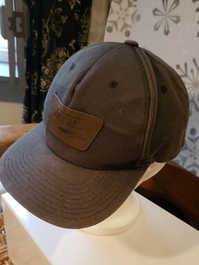 Vans Brown Canvas Starter Leather-Patch Baseball Cap